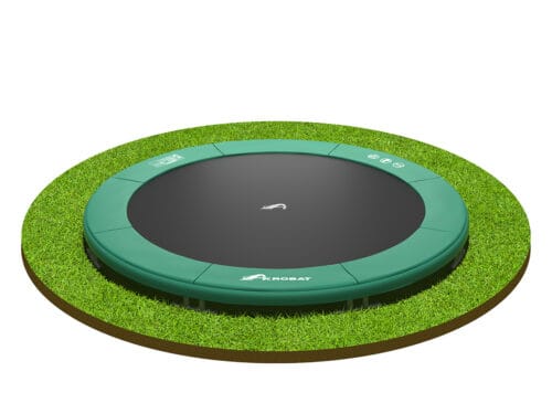 Akrobat_Inground_Rundklippning_Grön-Svart Akrobat Orbit Inground